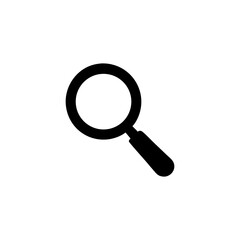 Vector art of magnifying glass icon isolated on white background