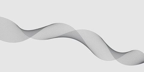 Abstract vector background with black wavy lines. EPS10