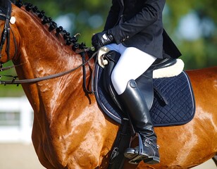Equestrian competition, horse and rider