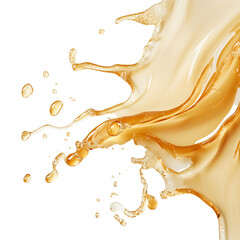 Fototapeta premium Premium Quality Fluid Honey Isolated on White Background for Design Projects