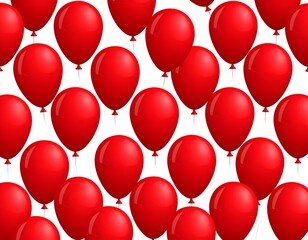 Red balloons pattern