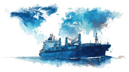 Navigating maritime routes shipping lanes and global trade infographic