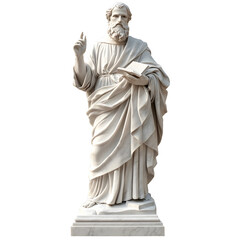 Obraz premium Beautiful Sculpture of Saint Paul Apostle for Religious Art Inspiration