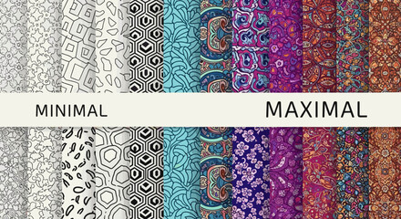 Elegant Minimal and Maximal Abstract Pattern Designs for Any Project