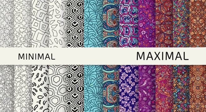 Elegant Minimal and Maximal Abstract Pattern Designs for Any Project