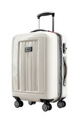 Traveling with style modern luggage design urban environment product view isolated on transparent background, png