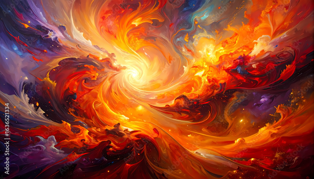 Canvas Prints awe inspiring abstract background of colorful space galaxy. vibrant nebula in cosmos with luminous l
