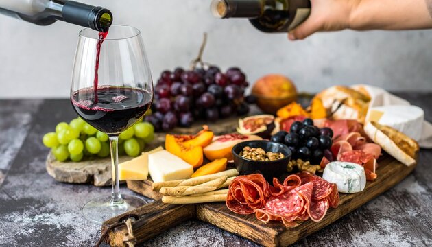 Red Wine and Charcuterie Board A Festive Night In