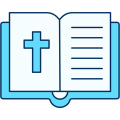 Obraz premium Illustration Bible Icon