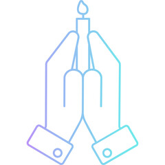Gradient Prayer Icon