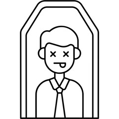 Line art Death Icon
