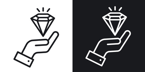 Fototapeta premium Value icon. Thin Linear Style Designs for web design and infographics