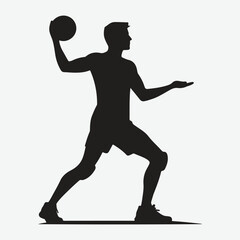 volleyball player silhouette man volleyball player silhouette