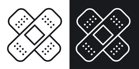 Medical patch icon. Thin Linear Style Designs for web design and infographics