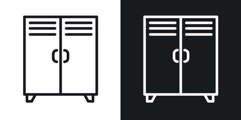 Locker icon. Thin Linear Style Designs for web design and infographics