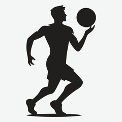 volleyball player silhouette man volleyball player silhouette