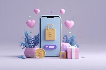 A smartphone displays a purchase confirmation for an app