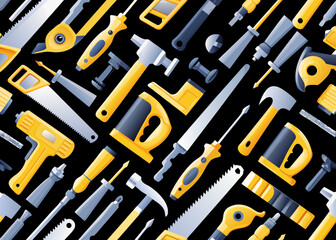 Fototapeta premium seamless pattern with tools