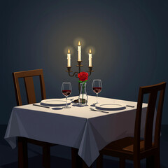 table setting at restaurant