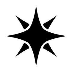 Divination magic shine glyph icon