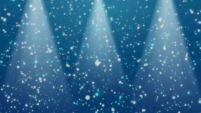 abstract blue background with particles - Powered by Adobe