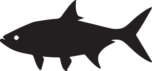 vector illustration of a shark