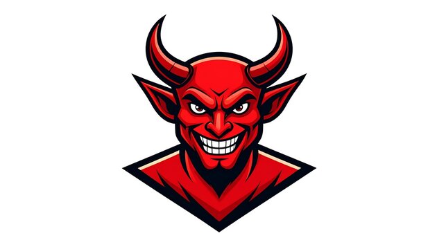 Red devil mascot head