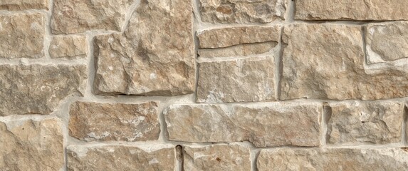 Fototapeta premium Texture of Time: A close-up shot of an aged, textured wall with intricate details. revealing the raw, timeless beauty of stone and its weathering.