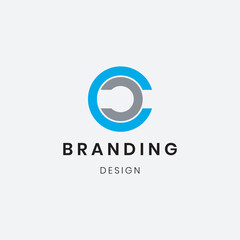 Abstract "C " alphabet letter logo icon