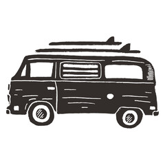 Retro car Icon black_3