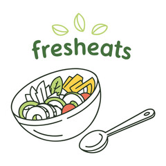 vector illustration of a restaurant menu design