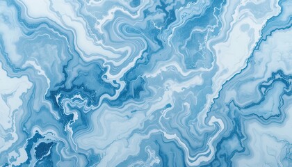 Obraz premium Abstract blue and white marble pattern design.