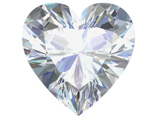 heart-shaped diamond, a popular and elegant cut known for its romantic symbolism.