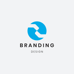 Branding Colorful Corporate "U" Logo Template Design