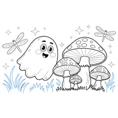 Smiling Ghost by Tall Mushrooms

