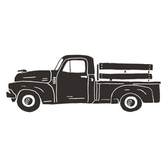 Retro car Icon black_5