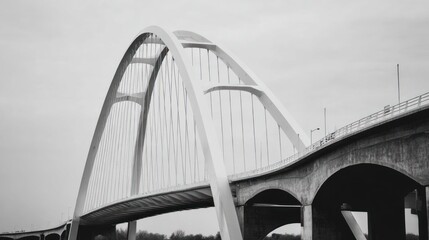 Obraz premium Modern arch bridge