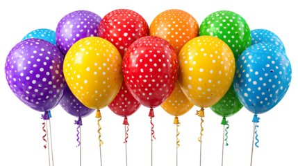 Colorful Polka Dot Balloons for Celebration and Party Decoration