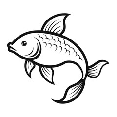 fish on a white background