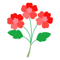 vector illustration of a flower