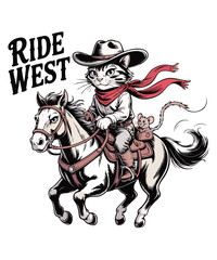 Fototapeta premium cowboy western t shirt designs