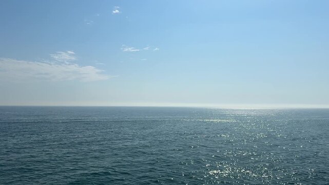 Sea and blue sky.