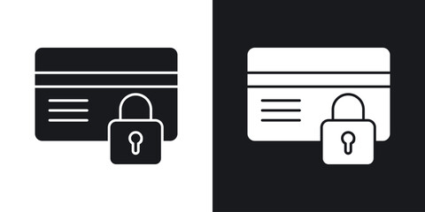 Credit limit icon in black and white glyph versions