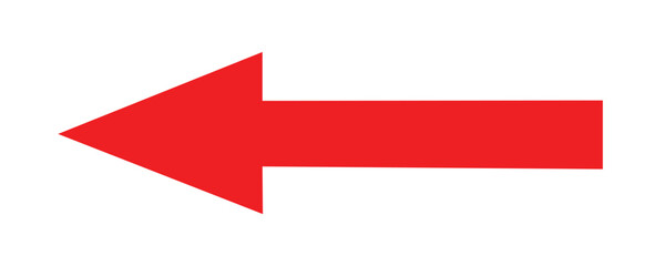 Red arrow curve graph isolated on transparent background.Red arrow Right vector Direction isolated on a white background. Simple red arrow.