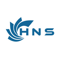 HNS letter design. HNS letter technology logo design on a white background. HNS Monogram logo design for an entrepreneur and business.