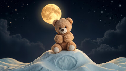 teddy bear on the beach