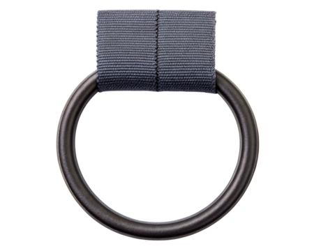 Heavy-duty gymnastic ring for functional fitness workouts on a transparent background