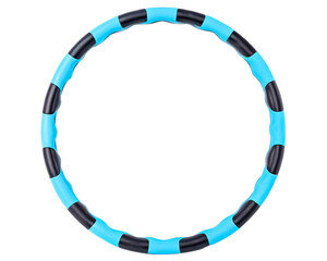 Weighted exercise hoop with a wavy design for a core workout on a transparent background