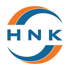 HNK letter design. HNK letter technology logo design on a white background. HNK Monogram logo design for an entrepreneur and business.