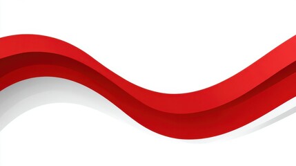 Abstract wavy lines of red and grey on a white background, creating a flowing, modern design.